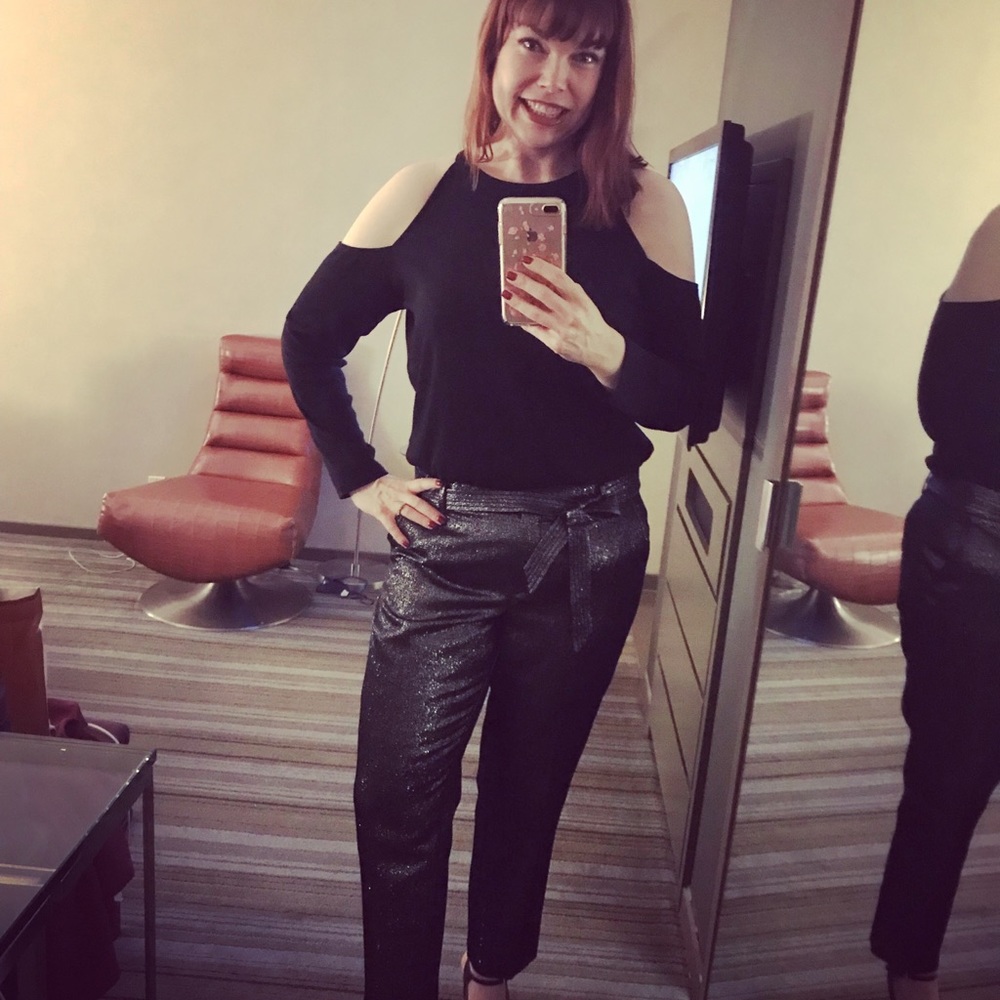 Loft Metallic Pants